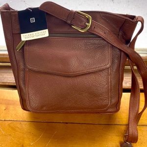 Valerie Stevens Genuine Leather Bag - Brown